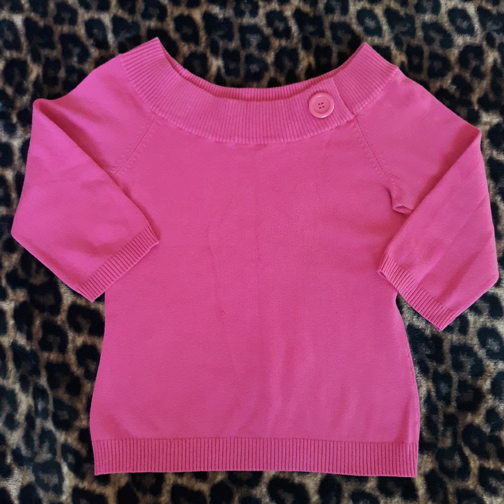 Rockabilly Pink knit top